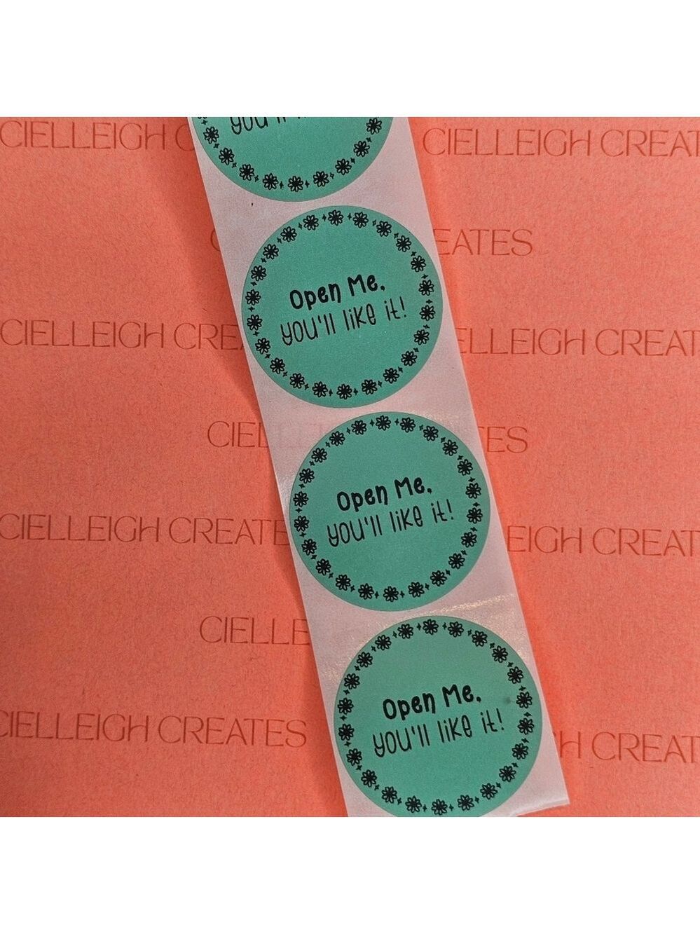 Open Me You'll Like It! Packaging Sticker Label